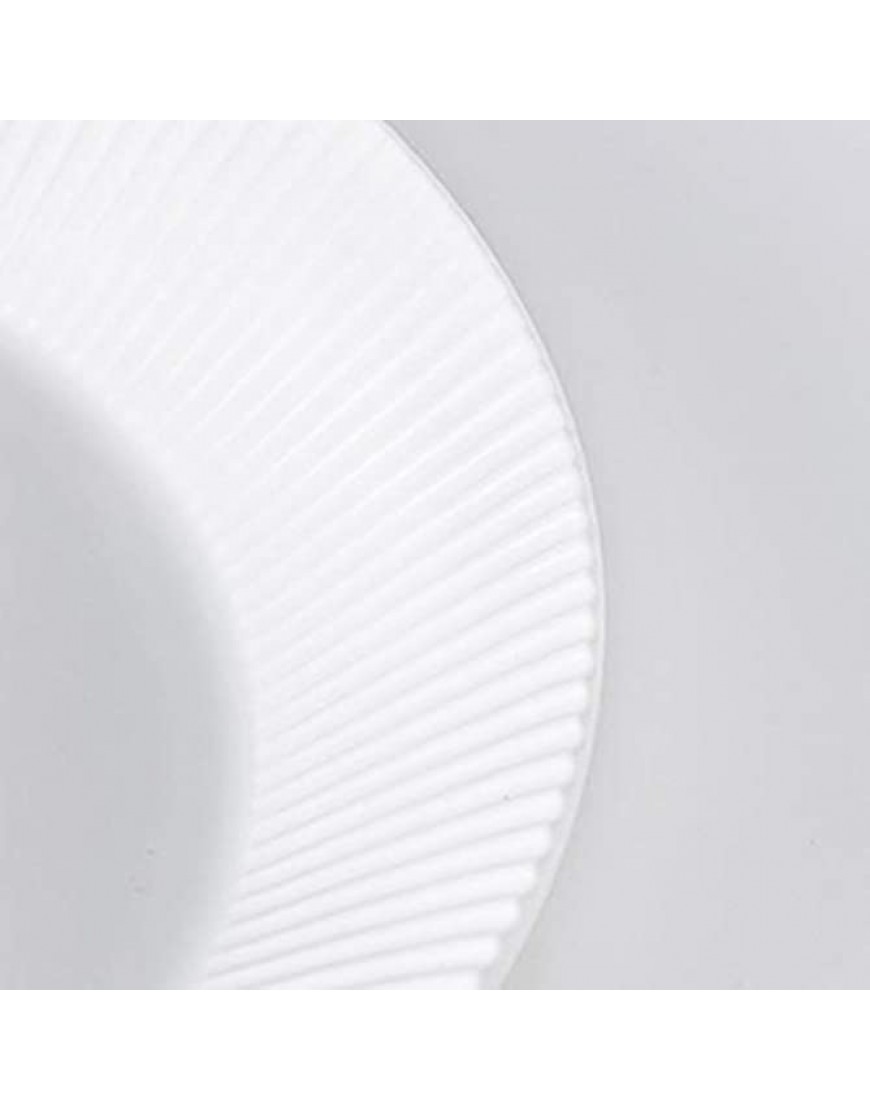 YUZHUKUNGMZ Plaque de Portion de Nourriture Plaques de Dessert en céramique 1ps plaques à Rayures avec Motif for Salade sandwichs légumes et Fruits Size : S - BWW94FCHJ