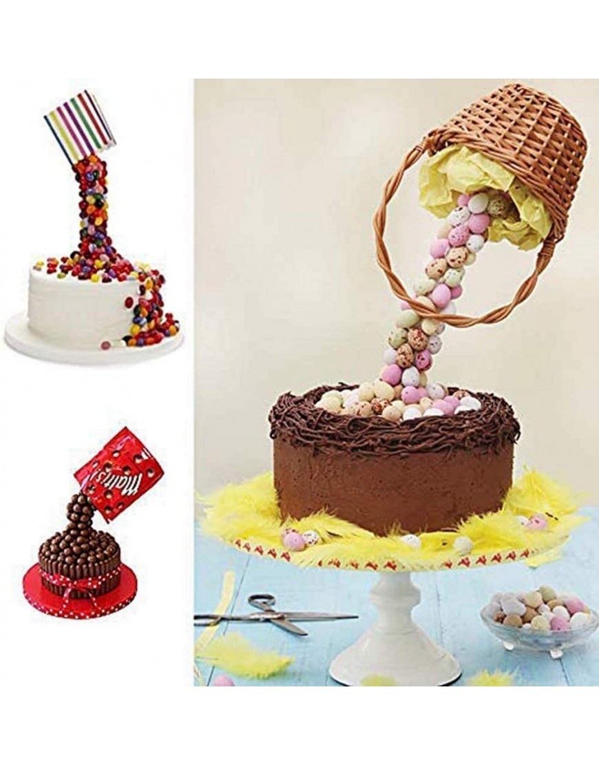 Kit de gâteau anti-gravité gâteaux faciles à façonner cadre de structure de support de support de gâteau surprise support de décoration de gâteau pour fête d'anniversaire de mariage - BJ52HLKAZ