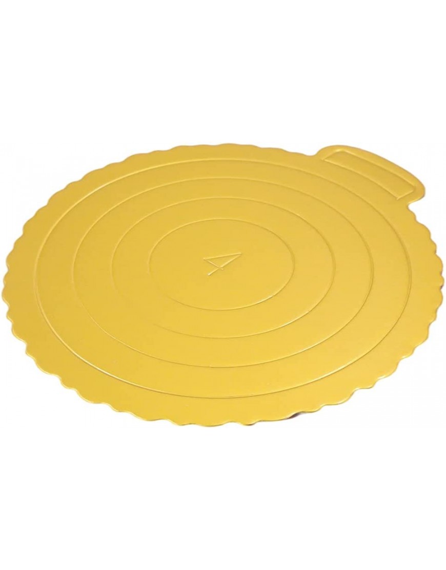 Lot de 2 dessous de plat à gâteau ronds dorés de qualité supérieure pour le transport 16 & 19 & 25 & 29 cm chacun - B42D9LTJJ