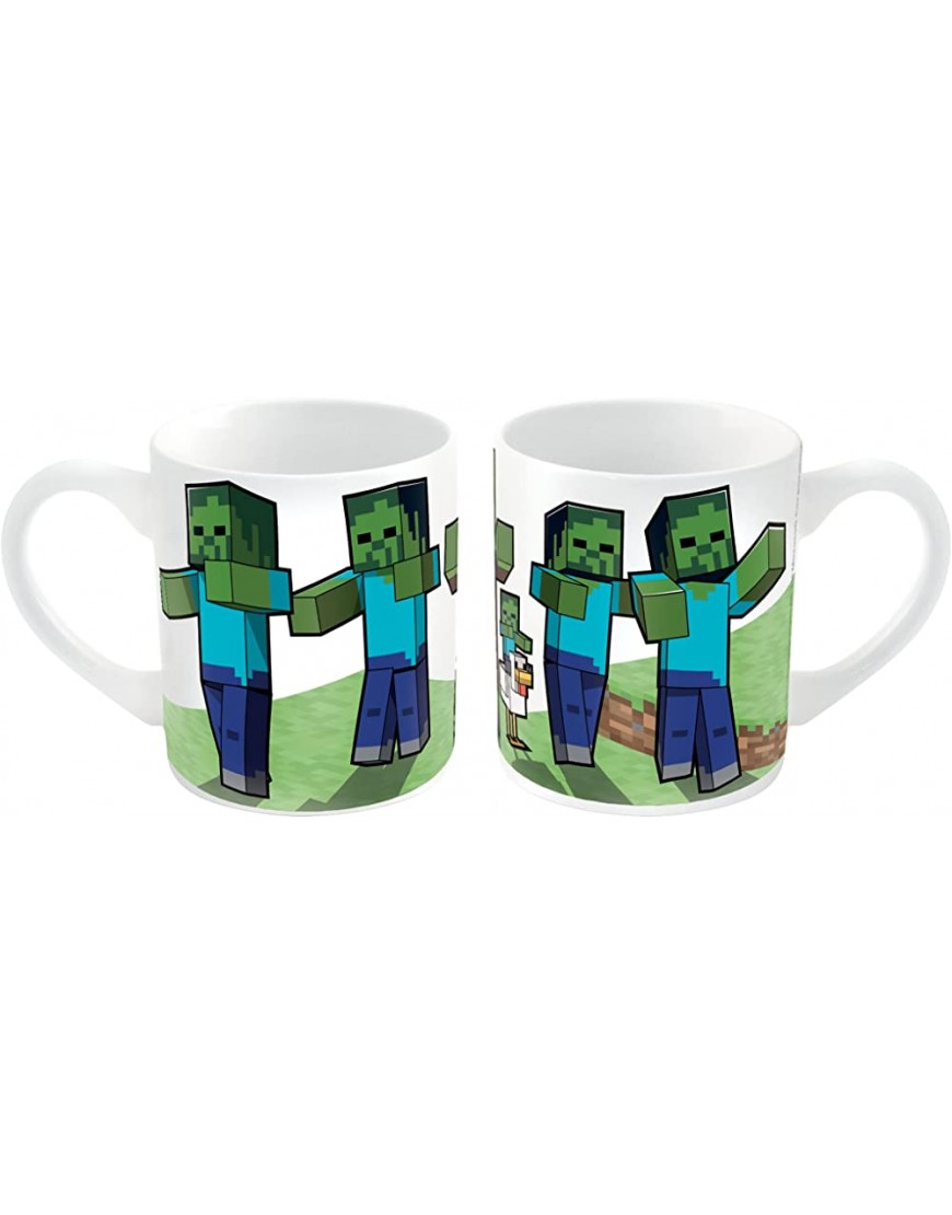 Set petit déjeuner Minecraft Creeper Bol + assiette + tasse - BWWK3WXIF
