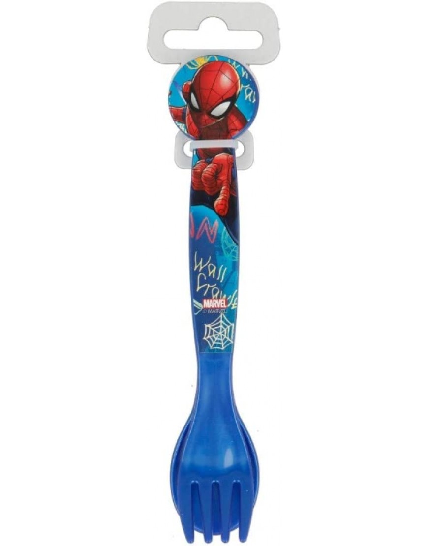 Spiderman Ensemble de 5 pièces coloré sans BPA – assiette bol gobelet cuillère et fourchette pour enfants - BWD2JOBBL
