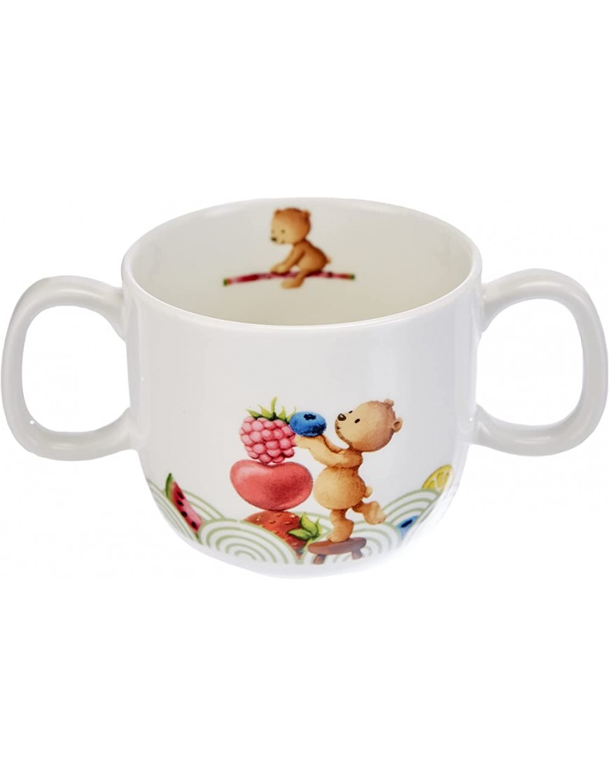 Villeroy & Boch Hungry as a Bear Mug pour enfants avec 2 anses 180 ml Porcelaine Premium Blanc Multicolore - BVD94KRVB