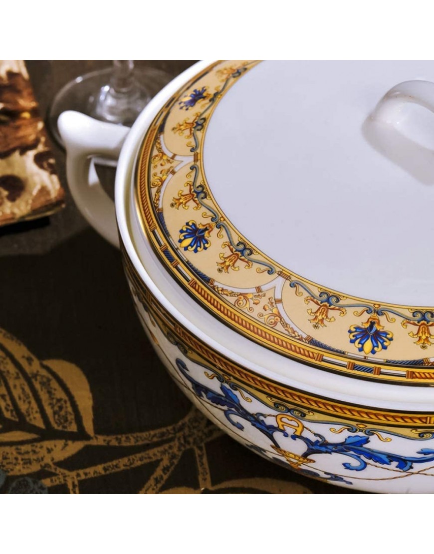 Jingdezhen Vaisselle en céramique – 46 pièces de vaisselle chinoise saine pas facile à casser - B9KK3CBFF