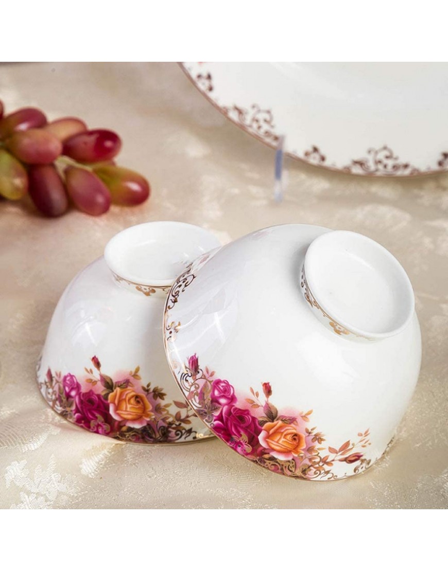 Ménagère en céramique – 47 pièces de vaisselle en porcelaine anglaise rose - B6M3WNMQP