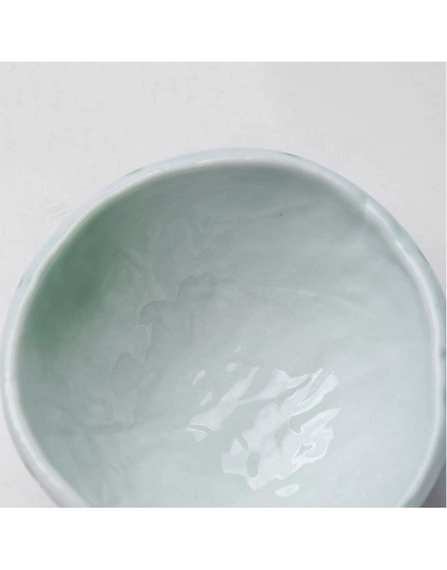 Vaisselle chinoise en céramique émaillée verte 14 pièces Vaisselle saine Pas facile à casser - BJ896YUBM