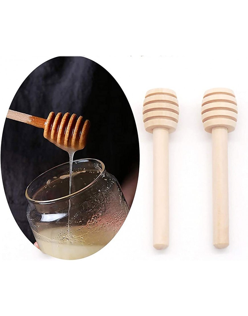 Powstro Barre à miel en bois bâtons à miel mélangeur mini bâtonnets à confiture en bois pour bar boisson restaurant cuisine fête de mariage - BQHWDFYKU