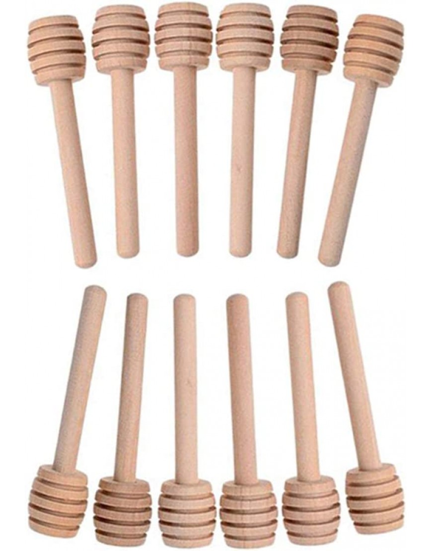 Singeru Lot de 12 mini cuillères à confiture en bois pour mélanger le miel 8 cm et 16 cm 8 CM - BKNKWAMLM