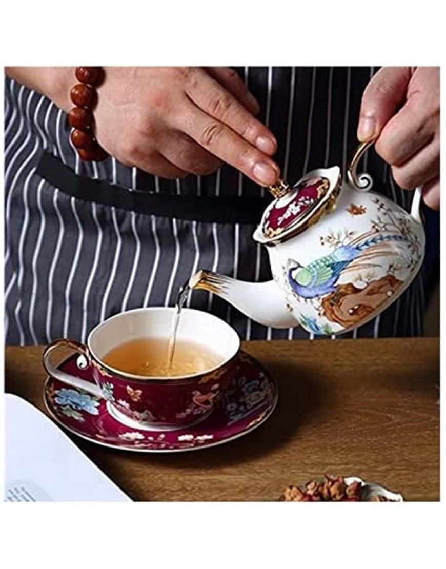 Service à café en porcelaine anglaise Guochao en céramique pour l'après-midi peut être utilisé comme cadeau à offrir à vos proches et amis couleur : B - B6M43LDPF