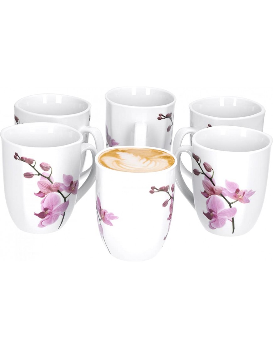 Van Well Kyoto Service à vaisselle Orchidée Plusieurs sets disponibles Lot de 6 tasses à café. - BMV3WZULV