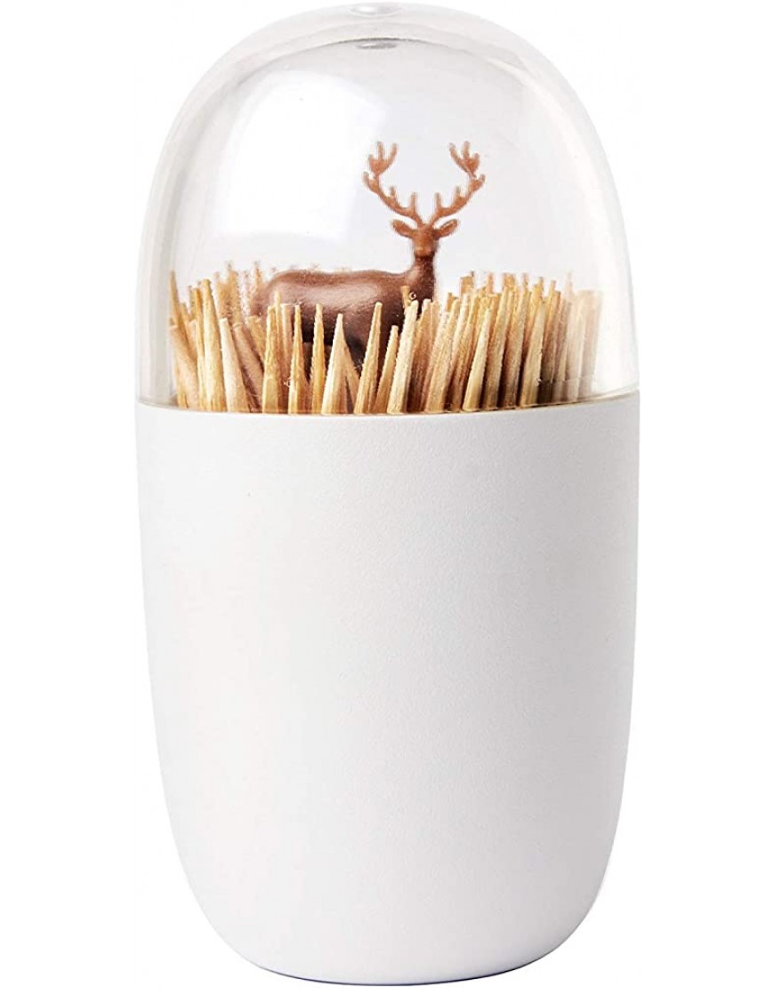 Deer Meadow Toothpick Holder by Qualy Design. Couleur : marron. Unique Home Design Decoration. Unusual Gift. De qualité supérieure. - B8MDWAGPH