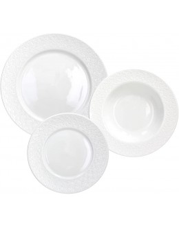 Tognana Margaret Service de table 18 pièces en porcelaine blanche - B4E4EDAMI