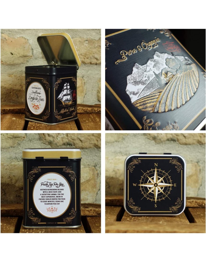 Nostalgic-Art Boîte à thé rétro Traditional English Tea – Idée de cadeau pour la cuisine pour thé en vrac et en sachets Design vintage 100 g - BAAHASPOZ