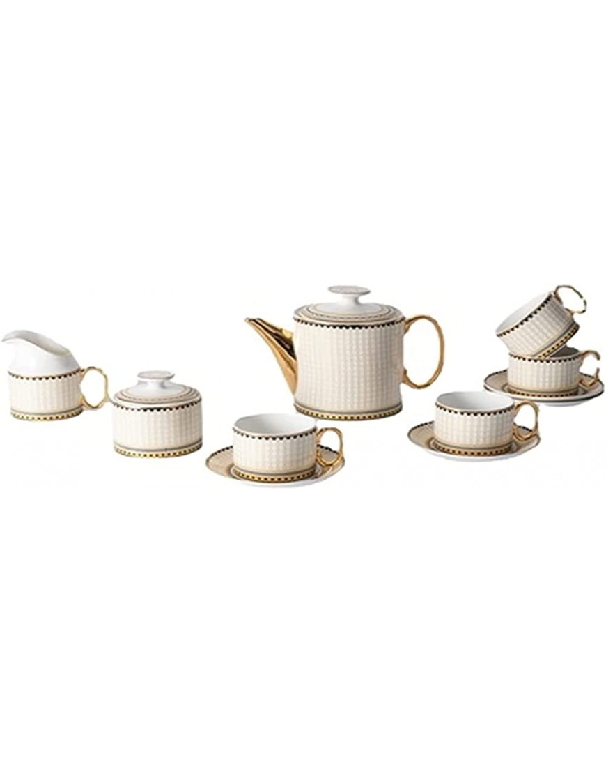 Service à thé 11 pièces en céramique Continental avec soucoupe théière thé de l'après-midi - BNQW9LCEM