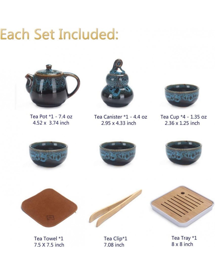 Service à thé Kungfu en céramique - BMHAKPEKI