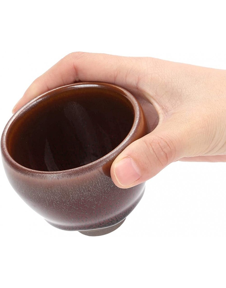 Set de 6 tasses à thé Kung Fu petite tasse à café en céramique japonaise Set de tasses à thé portable avec boîte cadeau pour la maison le bureau #1 - B51H6JNSL