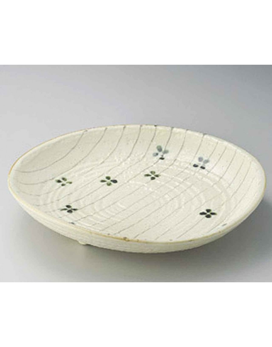 Clover 30cm Ensemble de 2 Plateau Ã€ Sushis Beige porcelain Originale Japonaise - B94W5EUTW