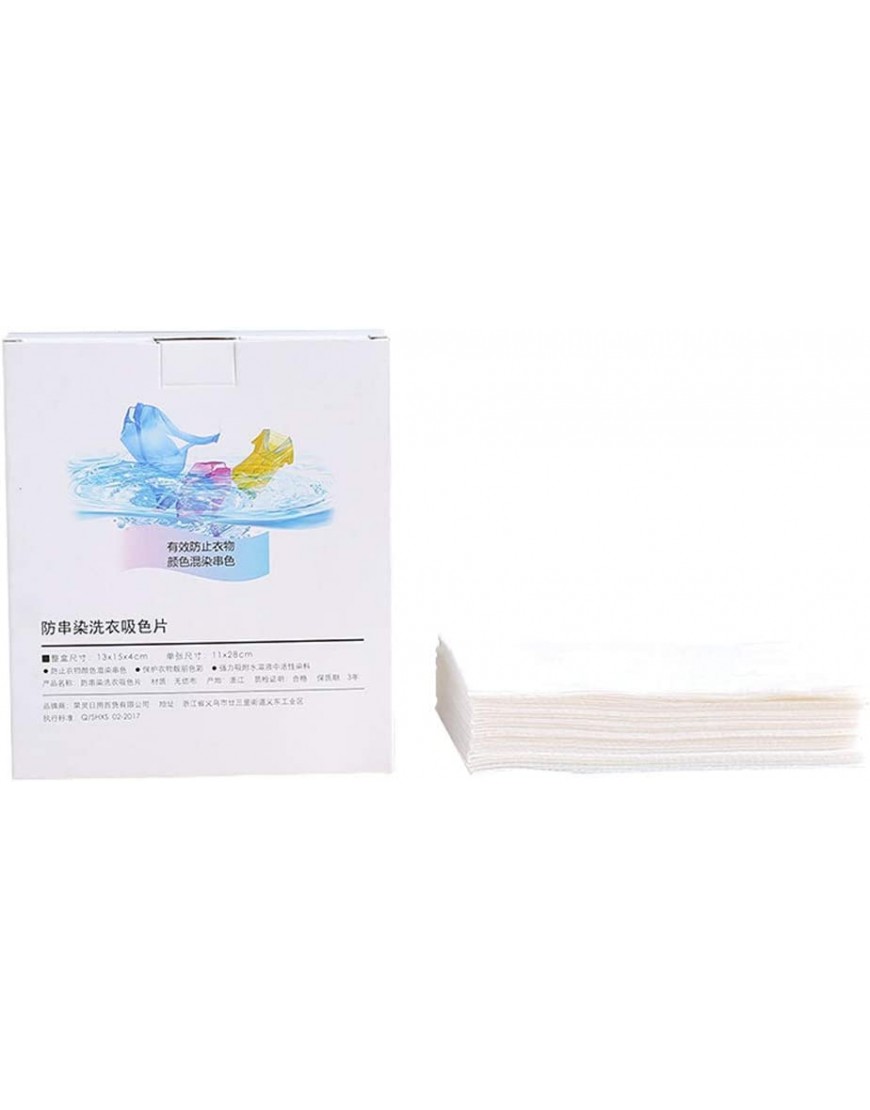 Guangcailun 24pcs Lave-Linge Mixte Dyeing Proof Feuilles d'absorption Couleur Anti-Teint vêtements de Lavage Papier - B192VGZRI