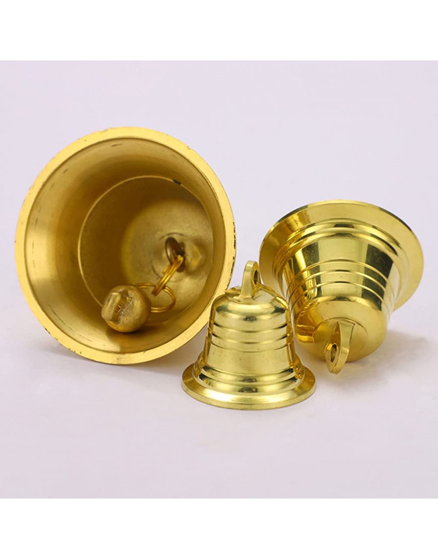 2 Bells en laiton Vintage Ouvrir haut-parleurs pour la décoration fonctionnelle la sonnette la cloche de mariage - B697NGMWW