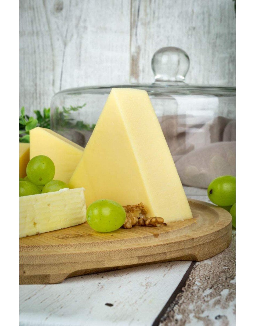 Sendez Cloche en verre avec planche à découper 28 cm Cloche à fromage Cloche en verre Cloche à gâteau Cloche en bois et verre - BM4A5CHOV