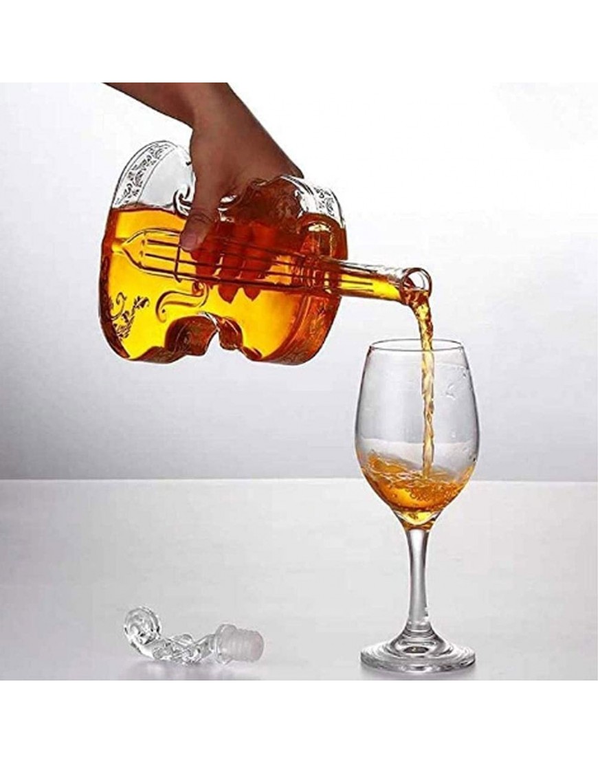 Carafe de whisky carafe de vin décanteur de vin carafe de vin de vin pour la vodka bouteille de violon créatif vin décoratif vin de verres de tir Vodka 1000ml Décanteur de carafe pour verre à vin cara - B91HJMPZZ