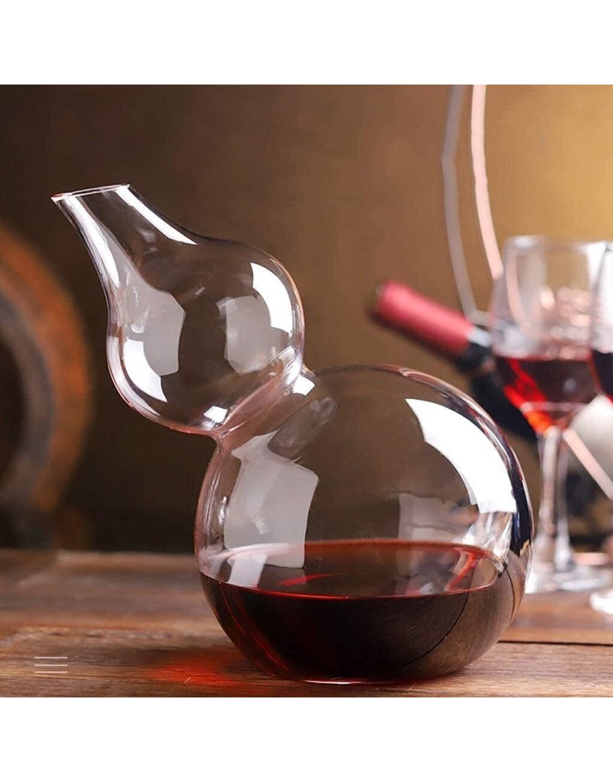 Carafe de whisky carafe de vin décanteur de vin décanteur créatif gourde forme cristal verre rouge vin secret scintillement maison éveil pichet séparateur décanteur à la main 2500ml curseur de vin car - B6MNDZZTD