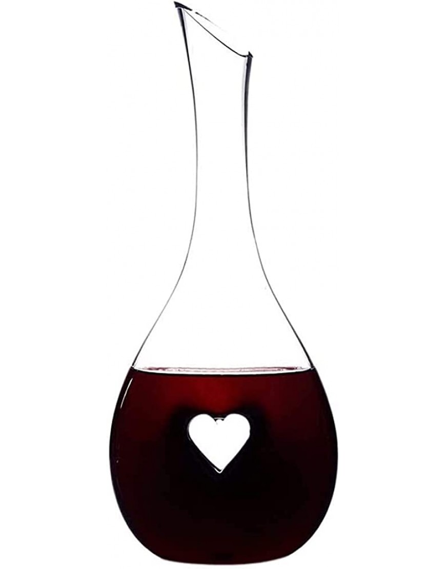 Carafe de whisky carafe de vin décanteur de vin décanteur de vin créatif coeur en forme de coeur en forme de cristal rouge vin secret décanteur maison réveil éveil eau réservoir séparateur décanter sa - B1NW5QVZY