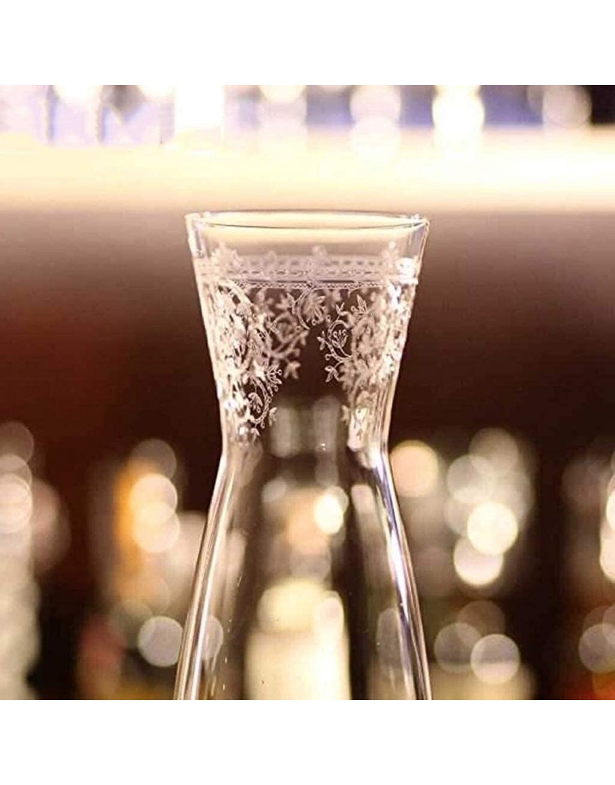 Carafe de whisky carafe de vin décanteur de vin décanteur de vin haut de gamme verre de cristal décantteur littéraire sculpteur de vin rouge vin de vin applicable aux cadeaux de la fête de restaurant - BEK3HGKEJ
