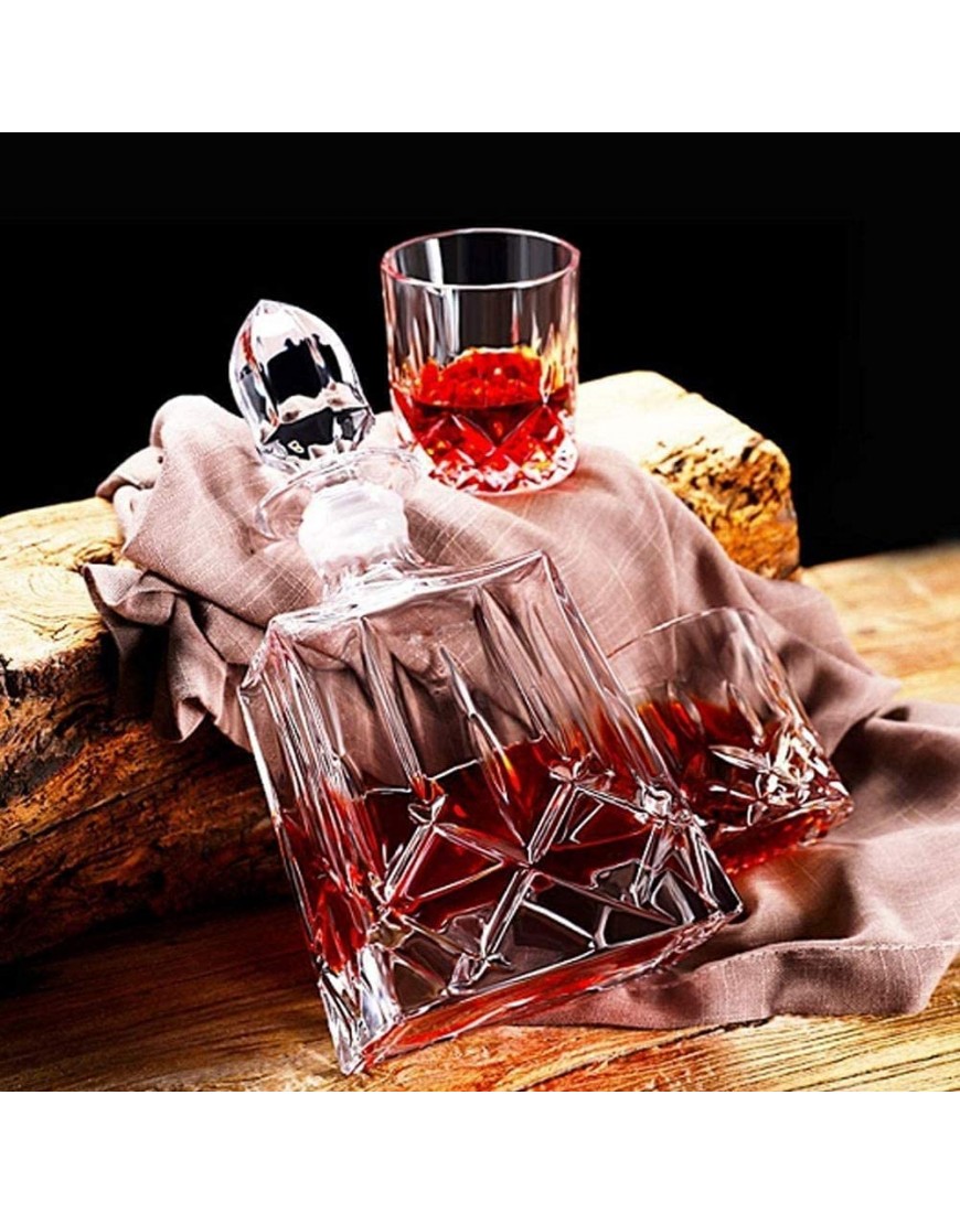 NIANXINN Carafe de Whisky Carafe de vin Carafe de Style européen décontracteur Cristal Verre Tasse de Whisky Tasse épaisse Bouteille de vin de Fond Carafe Whisky - B8VH7AIZC