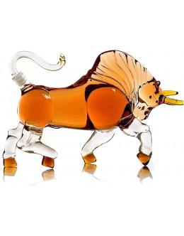 NIANXINN Decanter de Whisky de Vache Style de Vache Animal de Compagnie de Vachette à la Maison Carafe de Whisky pour l' Alcool Bourbon Rhum ou Tequila 500ml Carafe Whisky - BJ75AEPGT