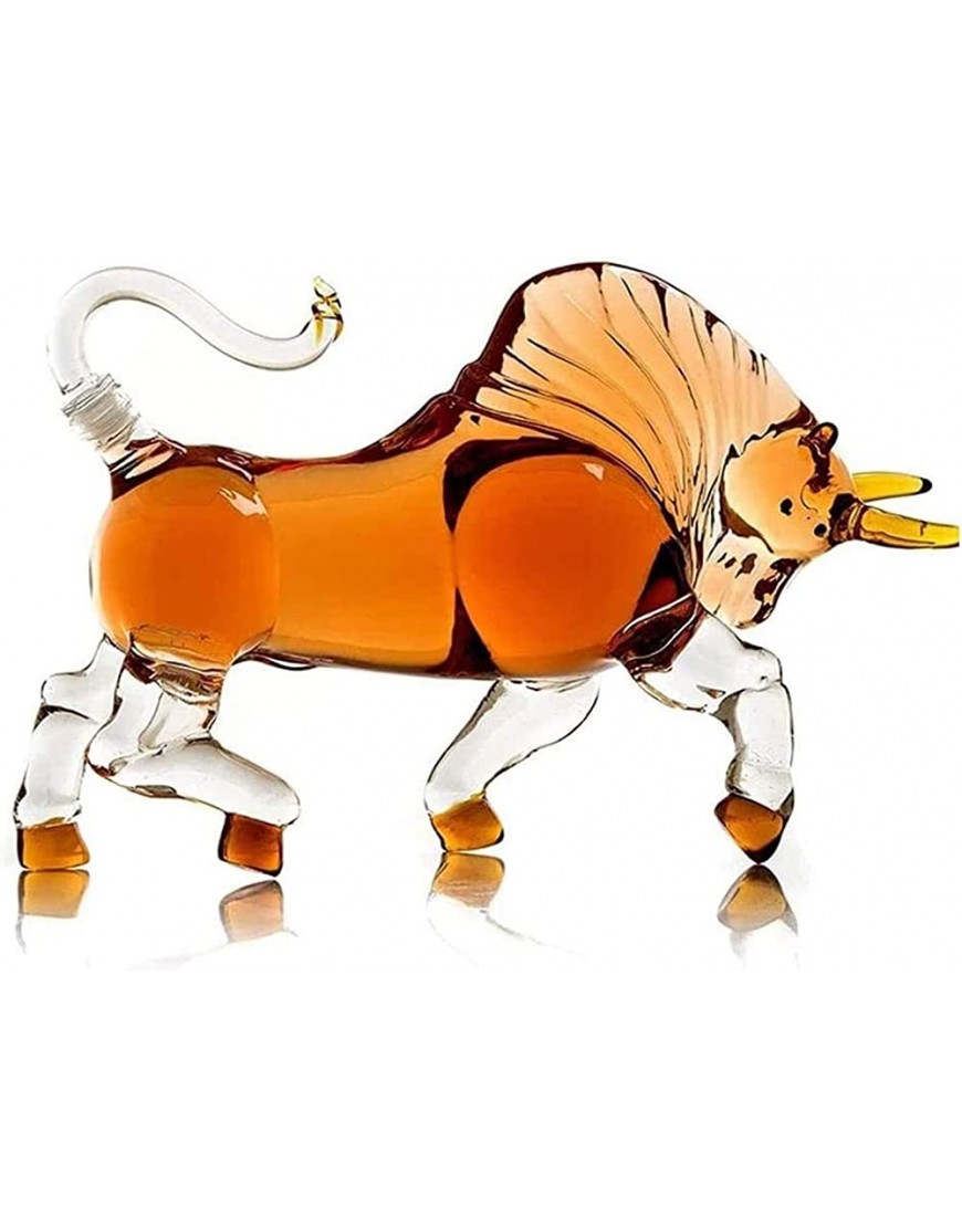 NIANXINN Decanter de Whisky de Vache Style de Vache Animal de Compagnie de Vachette à la Maison Carafe de Whisky pour l' Alcool Bourbon Rhum ou Tequila 500ml Carafe Whisky - BJ75AEPGT