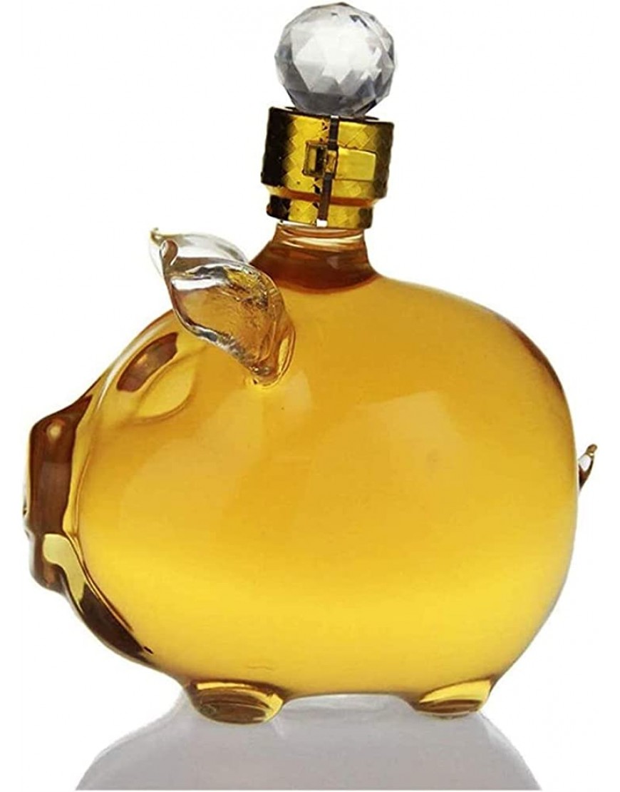 NIANXINN Décanteur de Whisky en Forme de Porc Barre de Barre de Barre de Verre de Grande capacité décantateurs de Liqueur avec Bouchon en Verre Carafe Whisky Color : Transparent Size : 18 * 23cm - B1NAQJECY