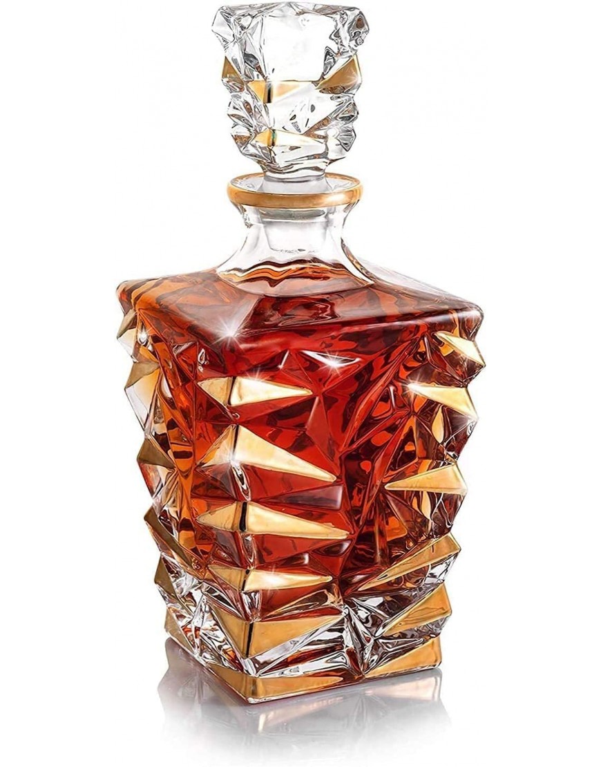 NIANXINN Démoignage de Whisky 850 ML Carafis Carafes Crystal Liquour Décontables pour Bourbon Facile à Utiliser Carafe Whisky Color : Transparent Size : 850ML - BQH89SKRW