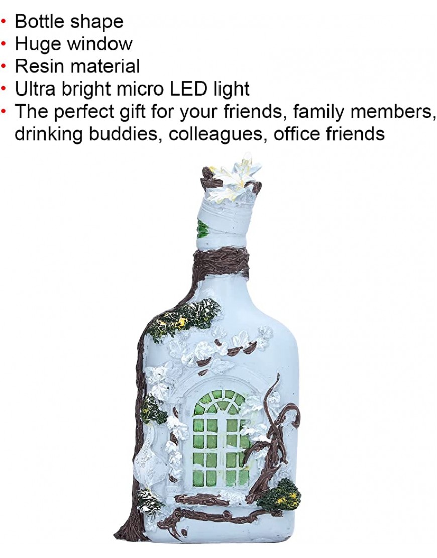 Ornements de bureau bouteille de vin lumineuse LED forme de bouteille de matériel de résine de lumière pour le salon pour le bureau - B31E1CBIA