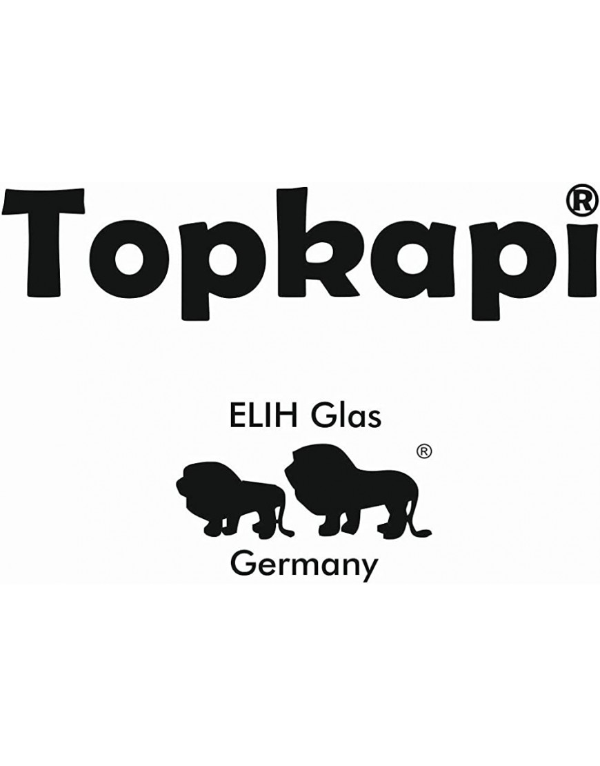 Topkapi Lot de 6 grands verres à thé turcs « Ajda » ~ 165 cc - B1K5KLSCX
